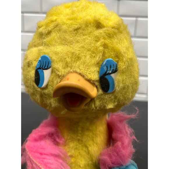 Vintage Rubber Face / Beak Duck Plush Toy Gund Creation - Picture 5 of 7